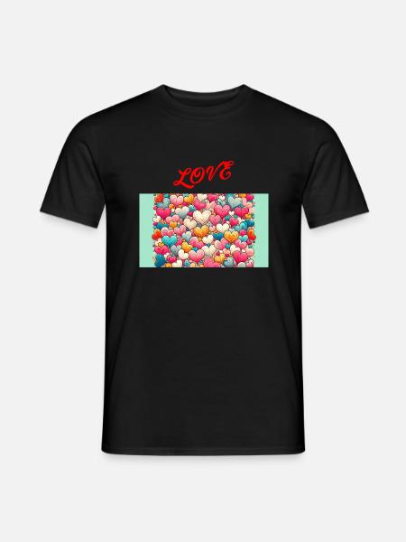 Love - T-shirt homme - noir