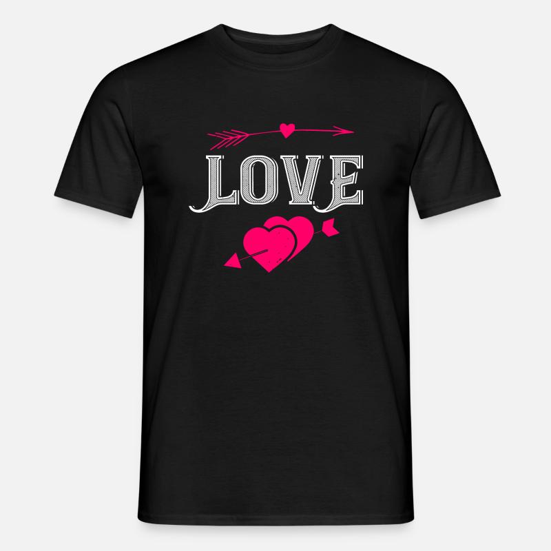 Liebe - Männer T-Shirt - Schwarz