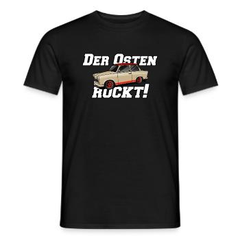 der osten rockt - Männer T-Shirt - Schwarz - Vorne - AI Model Male 178 light (178cm)