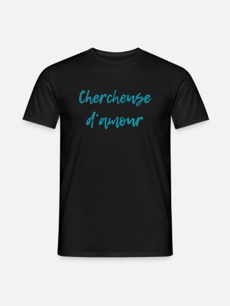 Chercheuse d'amour - T-shirt homme - noir