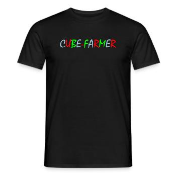 Cube Farmer Colorful - Men's T-Shirt - black - Front - AI Model Male 178 light (178cm)