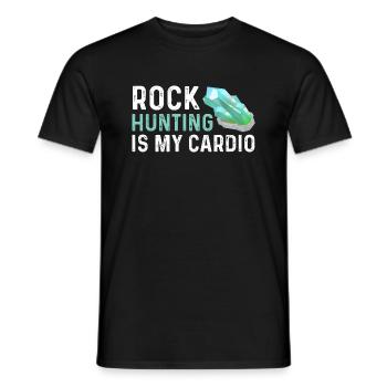 La chasse aux rochers, c’est mon cardio - Geode Hunter - T-shirt homme - noir - Devant - AI Model Male 178 light (178cm)