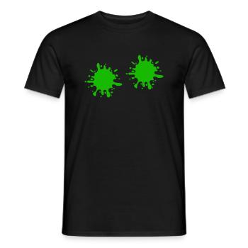 Farbklecks kleckse - Männer T-Shirt - Schwarz - Vorne - AI Model Male 178 light (178cm)
