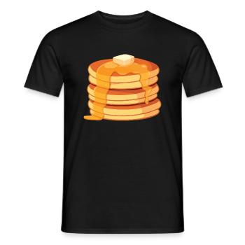 Pile De Crêpes - Pancake Lover Flapjacks - T-shirt homme - noir - Devant - AI Model Male 178 light (178cm)