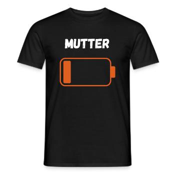 Mutter auf Reserve - Männer T-Shirt - Schwarz - Vorne - AI Model Male 178 light (178cm)