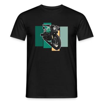 Bobber // Custom // Motorcycle - Men's T-Shirt - black - Front - AI Model Male 178 light (178cm)