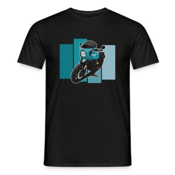 Bobber // Custom // Motorcycle - Men's T-Shirt - black - Front - AI Model Male 178 light (178cm)