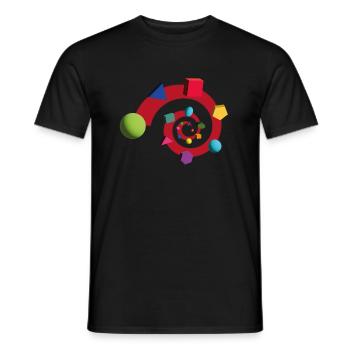 Spirale - Männer T-Shirt - Schwarz - Vorne - AI Model Male 178 light (178cm)