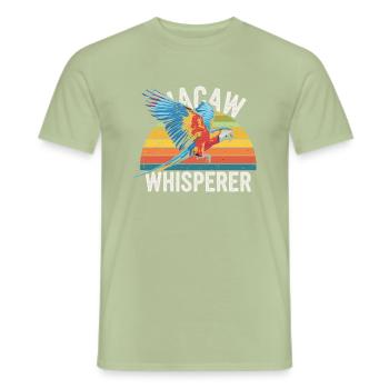 Parrot Lover Design - Men's T-Shirt - sage - Front - AI Model Male 178 light (178cm)