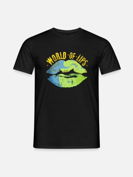 Lips of this world - Men's T-Shirt - black