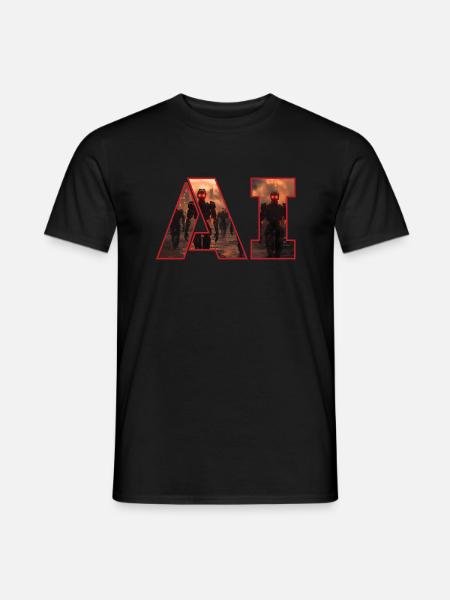 AI - Androids - Science-Fiction - Men's T-Shirt - black