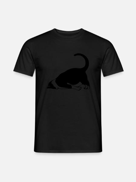 Sleeping cat - Men's T-Shirt - black