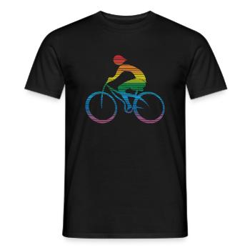 Cycliste - T-shirt homme - noir - Devant - AI Model Male 178 light (178cm)
