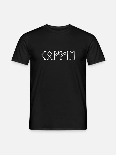 Label 'Coffee' in Runes - Men's T-Shirt - black