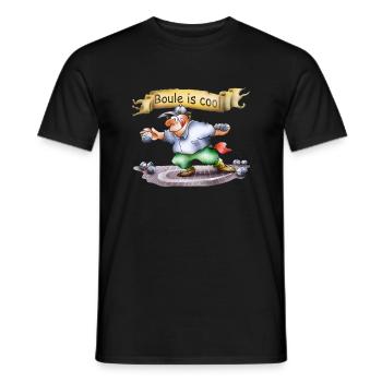 Boule - Männer T-Shirt - Schwarz - Vorne - AI Model Male 178 light (178cm)