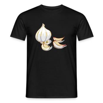 Knoblauch - Männer T-Shirt - Schwarz - Vorne - AI Model Male 178 light (178cm)