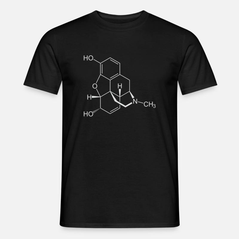 Morphin Strukturformel - Männer T-Shirt - Schwarz