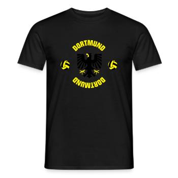 Dortmund (ID: 001013) - Männer T-Shirt - Schwarz - Vorne - AI Model Male 178 light (178cm)
