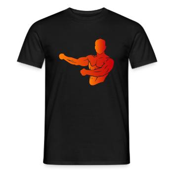 Bodybuilding - Men's T-Shirt - black - Front - AI Model Male 178 light (178cm)