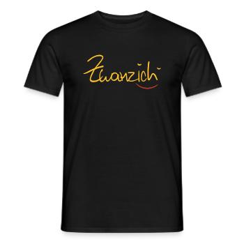 Zwanzig - Männer T-Shirt - Schwarz - Vorne - AI Model Male 178 light (178cm)