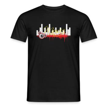 music - Männer T-Shirt - Schwarz - Vorne - AI Model Male 178 light (178cm)
