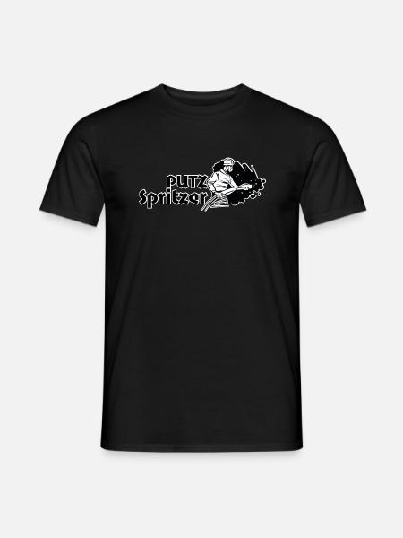 Putz Spritzer - Männer T-Shirt - Schwarz