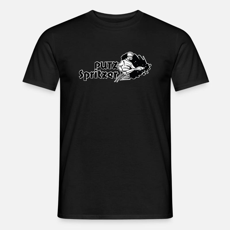 Putz Spritzer - Männer T-Shirt - Schwarz