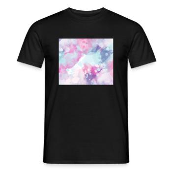 Impression aquarelle - T-shirt homme - noir - Devant - AI Model Male 178 light (178cm)
