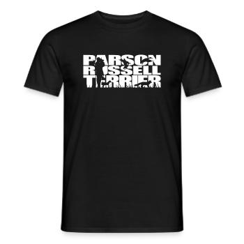 Parson RUSSELL TERRIER Chien de chasse Wilsigns chiens de chasse - T-shirt homme - noir - Devant - AI Model Male 178 light (178cm)