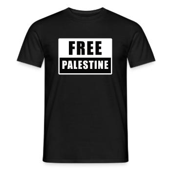 Free Palestine Palestine Freedom - Men's T-Shirt - black - Front - AI Model Male 178 light (178cm)
