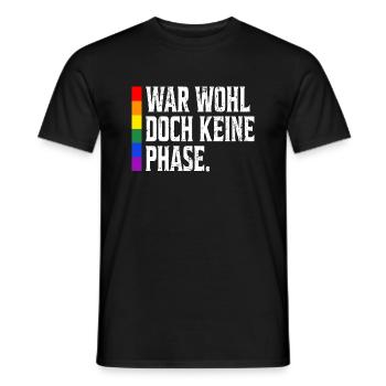 Rainbow Regenbogen Lesbe Pride LGBTQ Kleidung Mann - Männer T-Shirt - Schwarz - Vorne - AI Model Male 178 light (178cm)