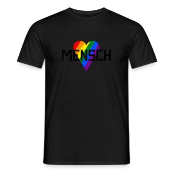 HerzensMensch - Männer T-Shirt - Schwarz - Vorne - AI Model Male 178 light (178cm)