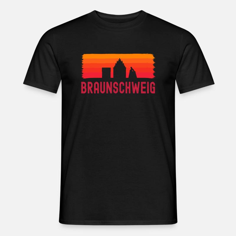 Braunschweig - Männer T-Shirt - Schwarz
