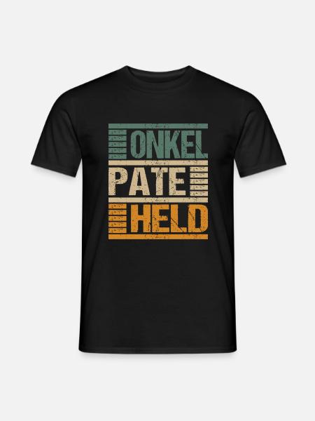 Onkel Pate Held - Männer T-Shirt - Schwarz