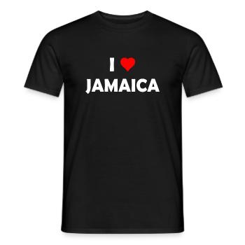 I love Jamaica - Caribbean - Men's T-Shirt - black - Front - AI Model Male 178 light (178cm)