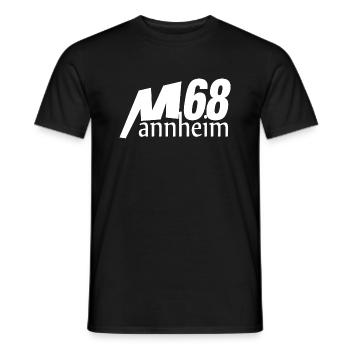 Mannheim Monnem - Männer T-Shirt - Schwarz - Vorne - AI Model Male 178 light (178cm)
