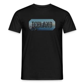 Iceland - Männer T-Shirt - Schwarz - Vorne - AI Model Male 178 light (178cm)