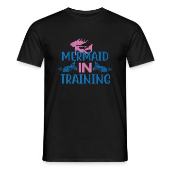 Sirène en formation - T-shirt homme - noir - Devant - AI Model Male 178 light (178cm)