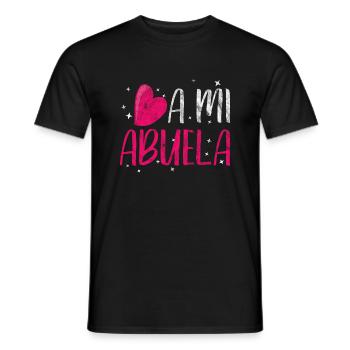Quiero a mi abuela ich liebe meine Oma Geschenk - Männer T-Shirt - Schwarz - Vorne - AI Model Male 178 light (178cm)