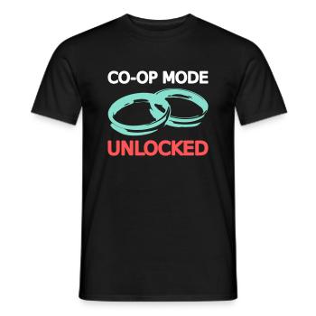 Marriage Marriage Wife Husband Multiplayer Koop 1 - Men's T-Shirt - black - Front - AI Model Male 178 light (178cm)