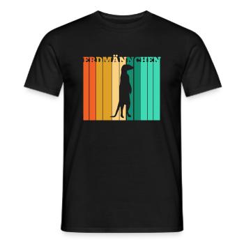 Erdmännchen - Männer T-Shirt - Schwarz - Vorne - AI Model Male 178 light (178cm)