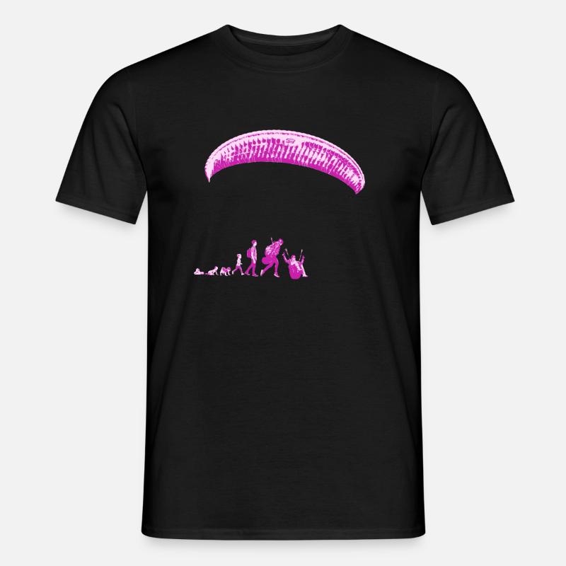 Paragliding Evolution - Männer T-Shirt - Schwarz