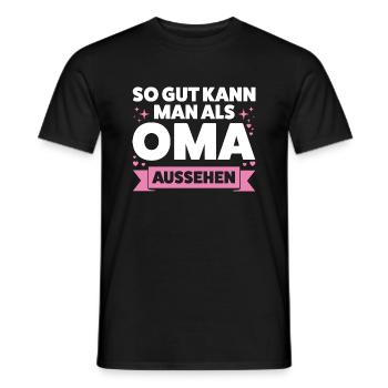 Oma Großmutter Omas Geschenk - Männer T-Shirt - Schwarz - Vorne - AI Model Male 178 light (178cm)