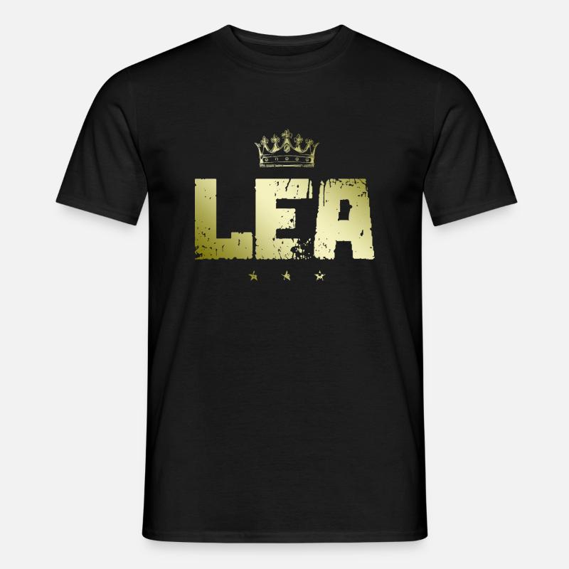 Lea - Männer T-Shirt - Schwarz