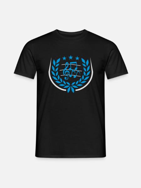 Music clef Laurel wreath - Men's T-Shirt - black