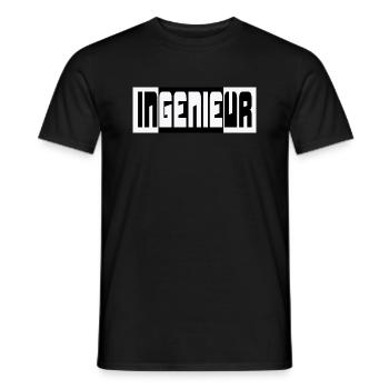 Ingenieur Genie Maschinenbauer - Männer T-Shirt - Schwarz - Vorne - AI Model Male 178 light (178cm)