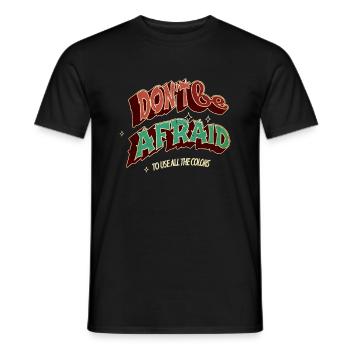femmes colorées gay activiste tshirts 30 ans - T-shirt homme - noir - Devant - AI Model Male 178 light (178cm)