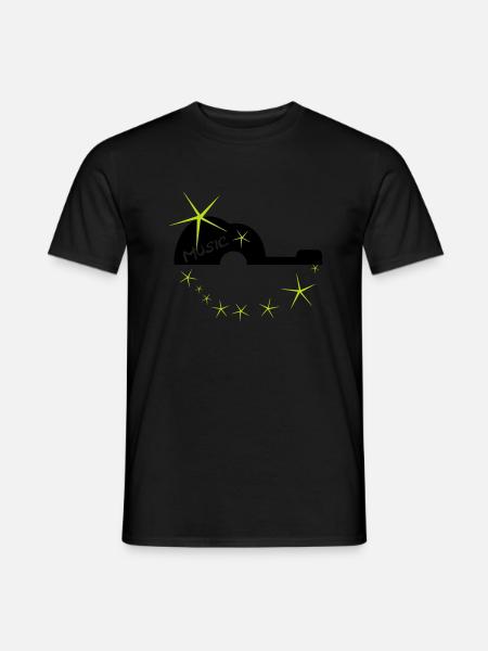Star guitar - Men's T-Shirt - black