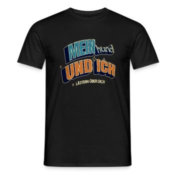 lieblingshund lieben hundeliebhaber bullterrier - Männer T-Shirt - Schwarz - Vorne - AI Model Male 178 light (178cm)