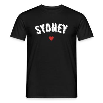 Sydney - T-shirt homme - noir - Devant - AI Model Male 178 light (178cm)